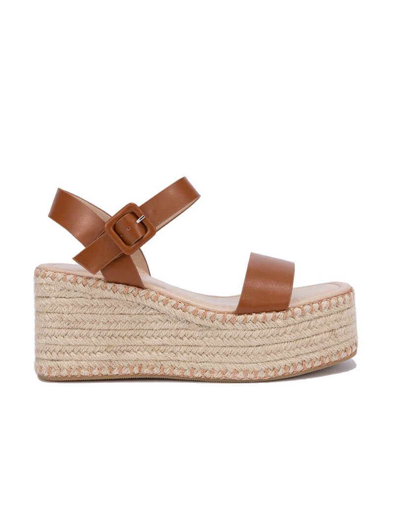 Sandales compensés en halfa